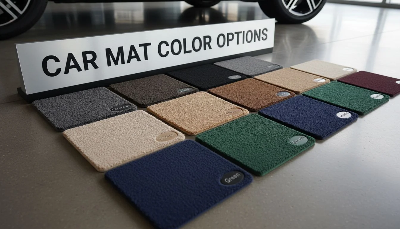 Car mat color swatches