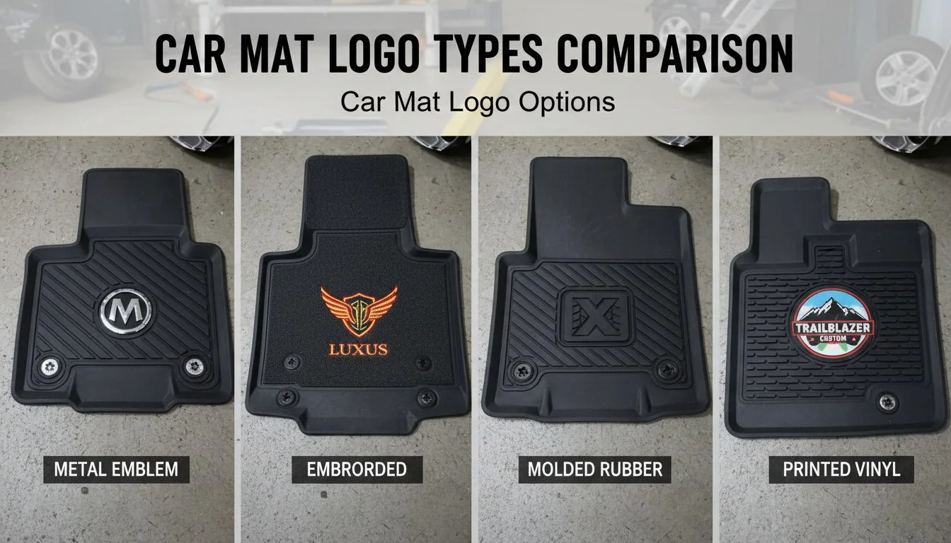 Car mat logo types comparison