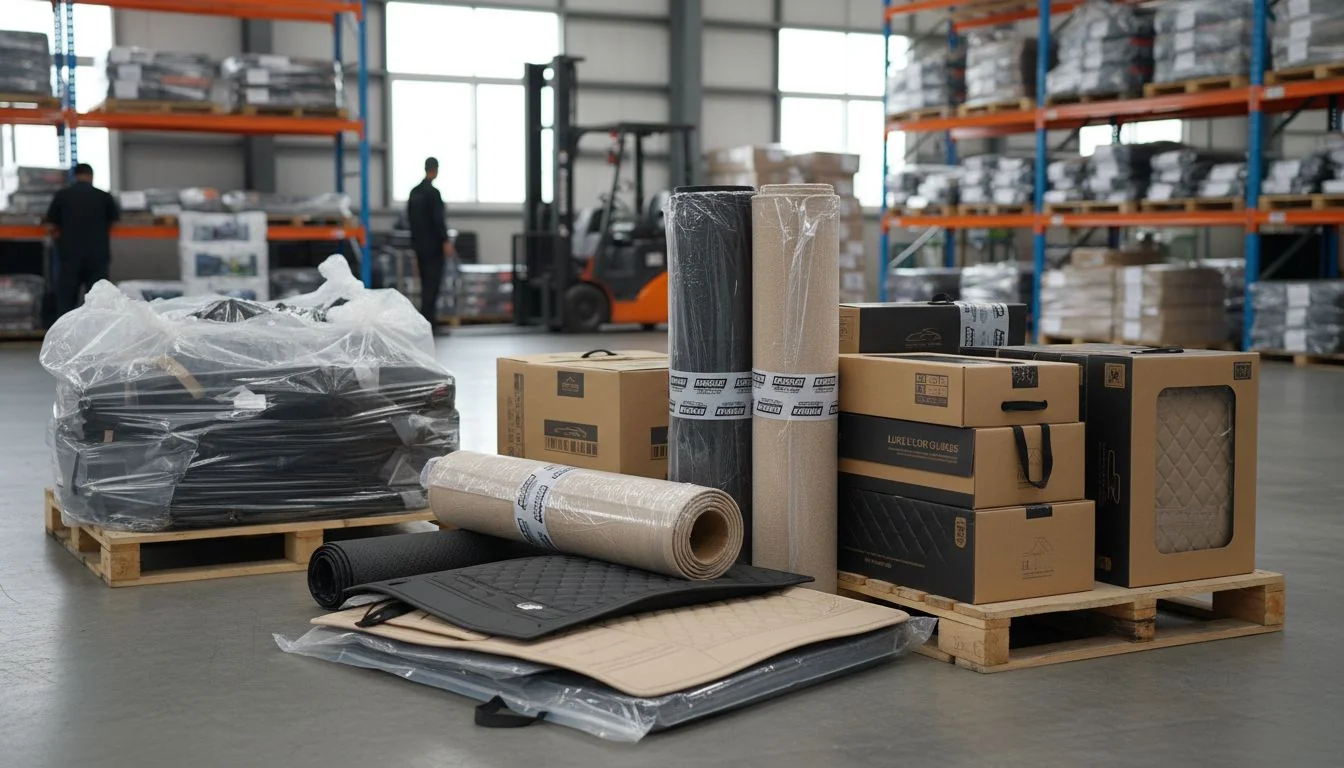 Car mat packaging methods