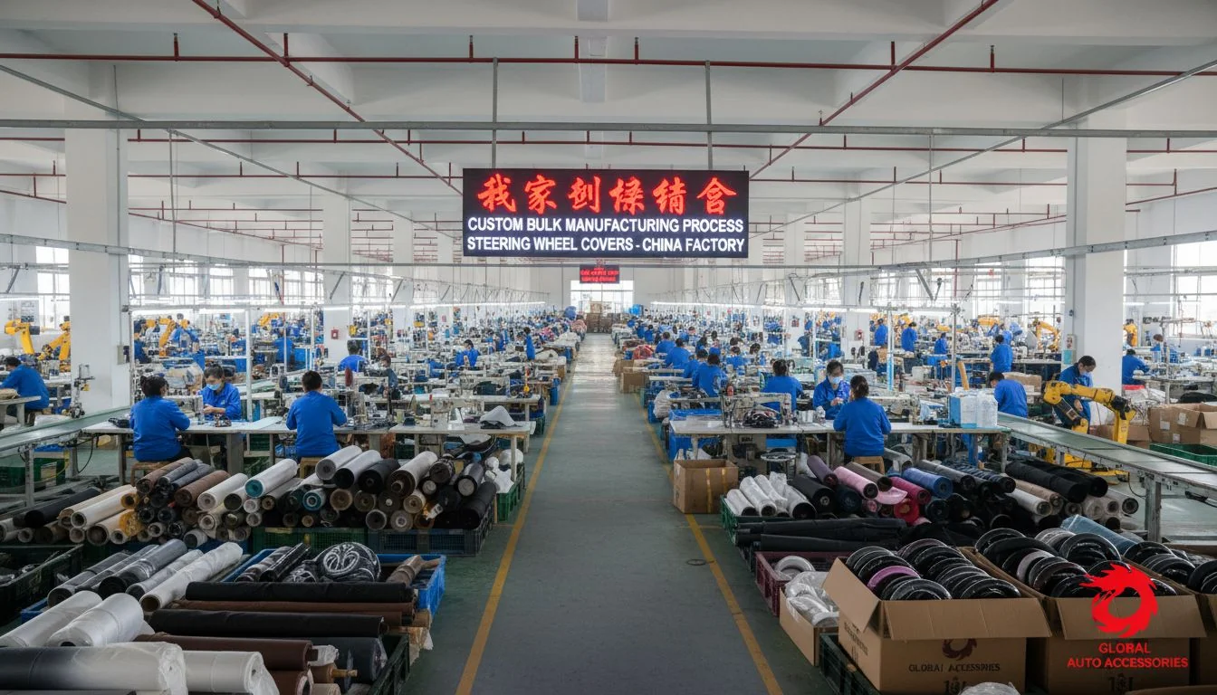 bulk manufacturing steering wheel covers china factory