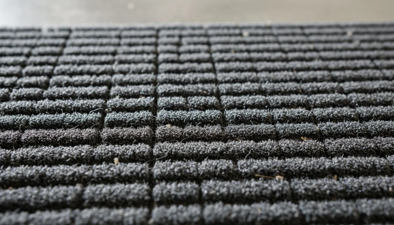 close up of floor mat texture