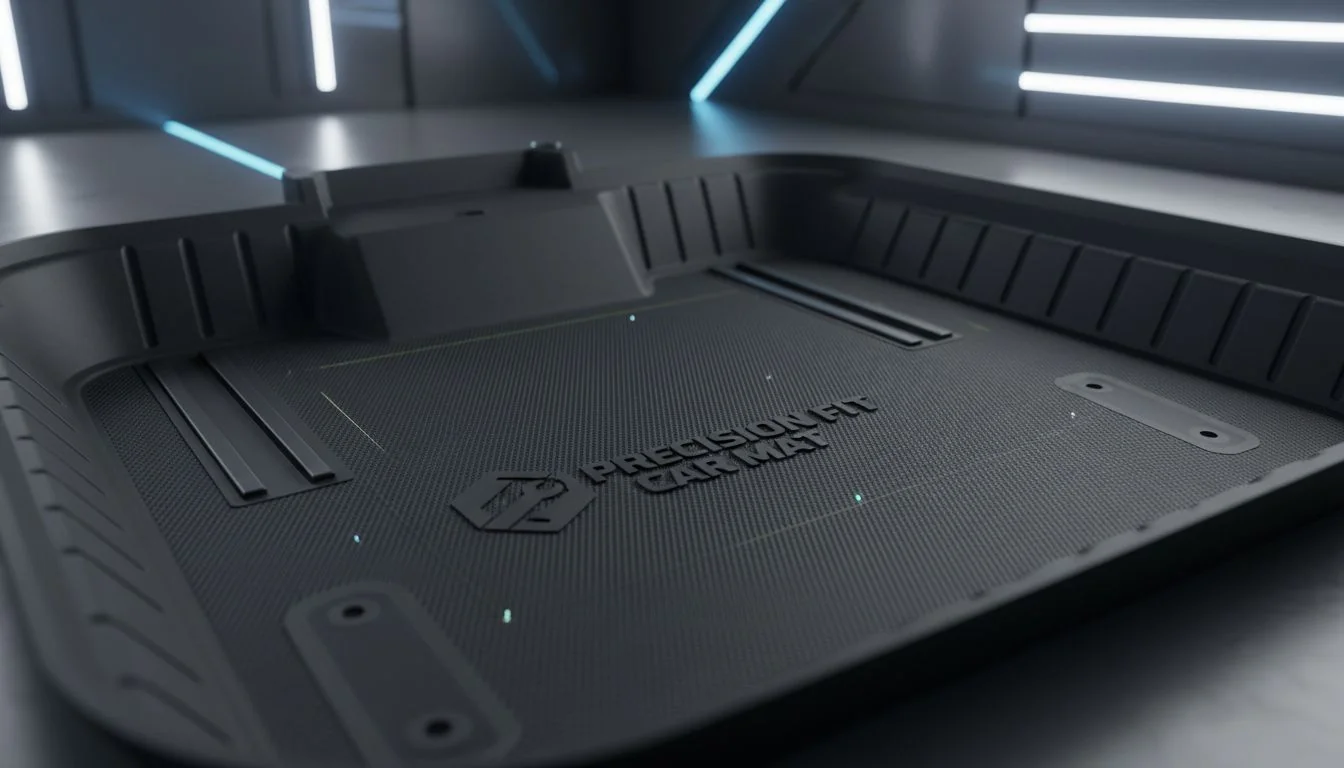 3d scanned car floor mat detail