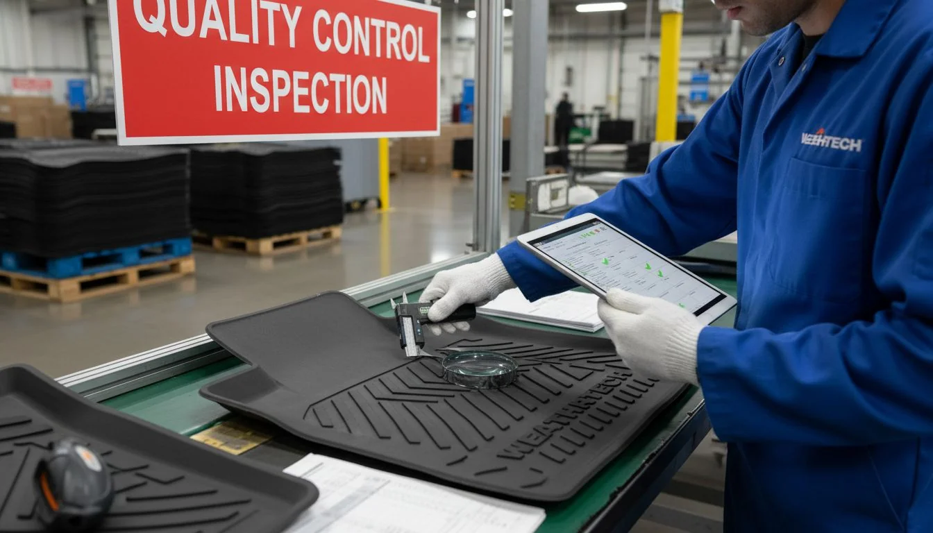 quality control inspection car mat
