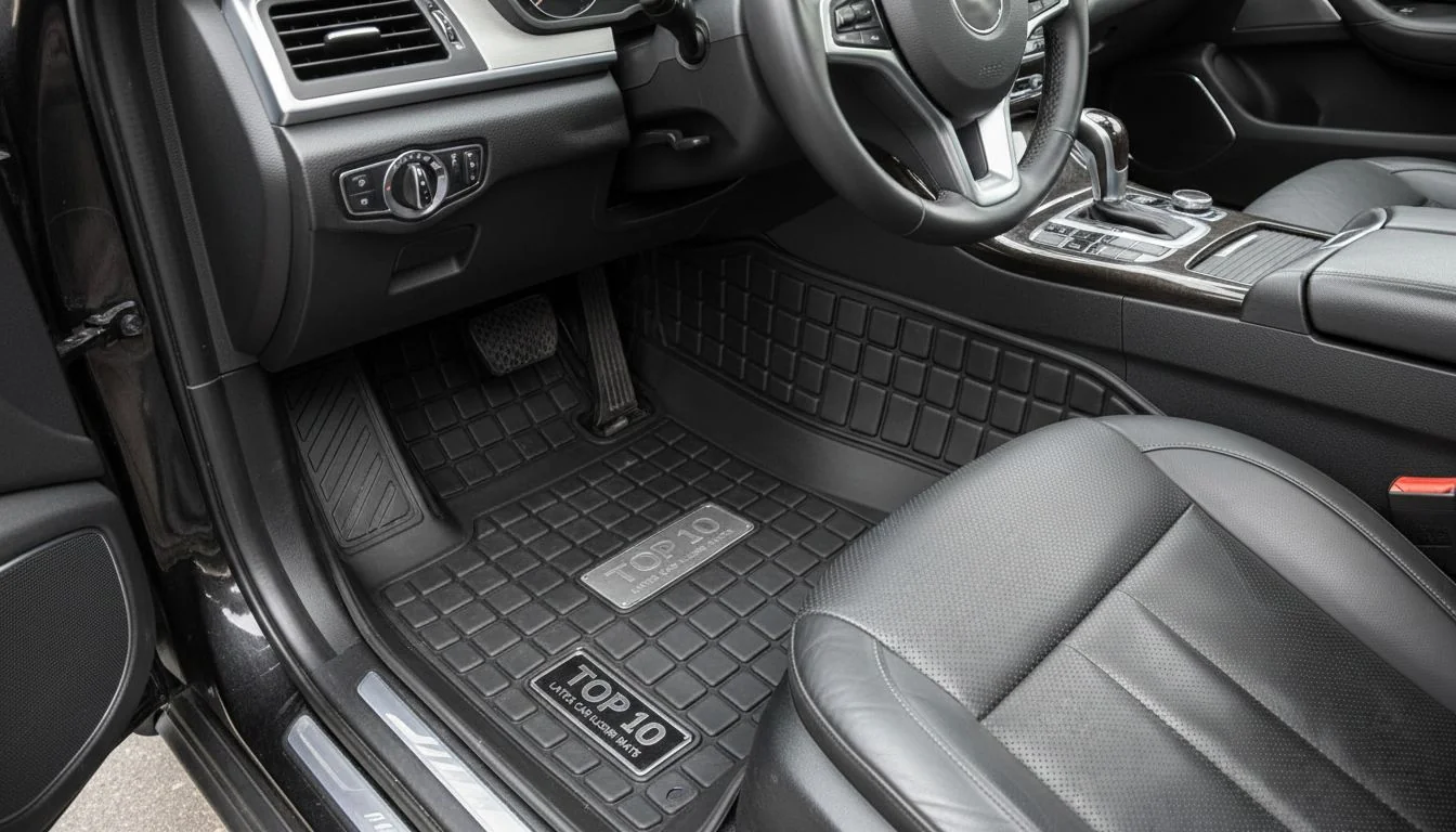 latex car floor mats interior view